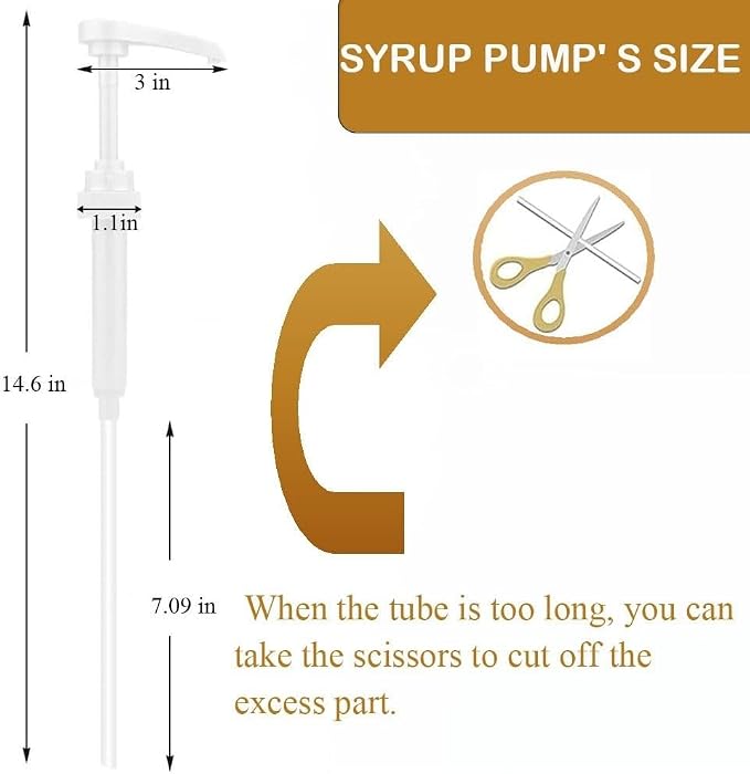 Coffee Syrup Pump Dispenser, 4 Pack - Image 2