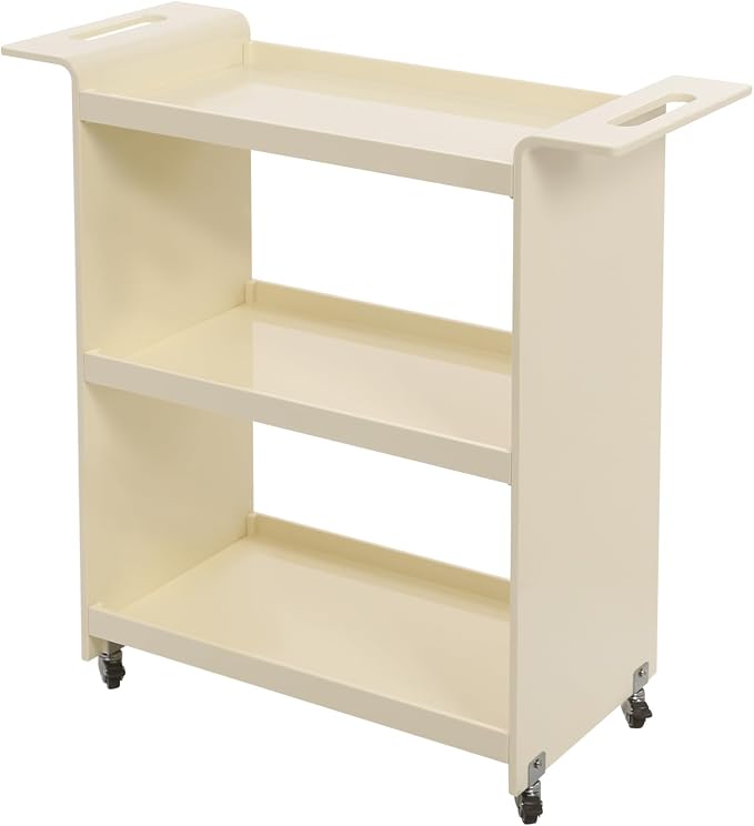 Acrylic Rolling Serving Cart, 3 Tier Clear Bar Cart, Acrylic Serving Storage by Unknown