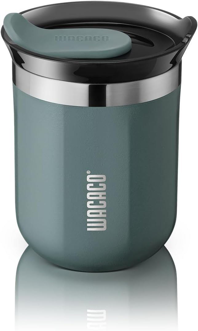 WACACO Octaroma Classico Vacuum Insulated Coffee Mug, Double-wall Stainless by WACACO