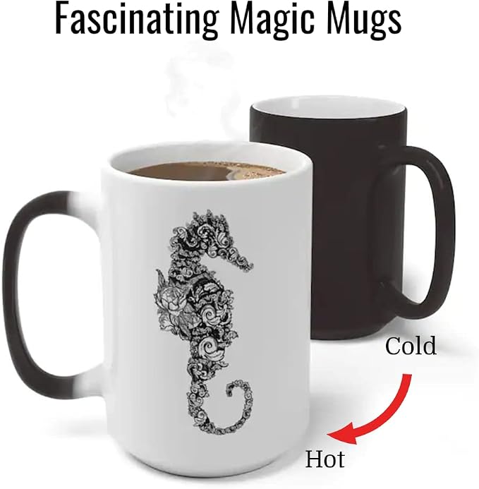 TANGLONG Color Changing Coffee Mugs 15oz Sublimation Mugs Magic Mug Heat - Image 2