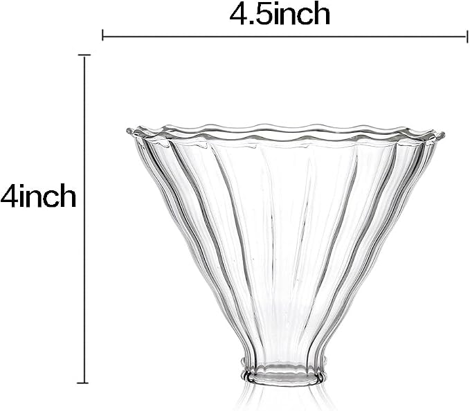 2pcs Glass Funnel Pour Over Coffee Filters, Coffee Drippers - Image 2