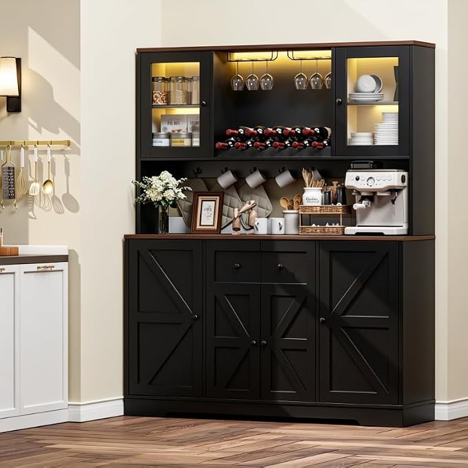 VVFLU 68" Tall Kitchen Pantry Storage Cabinet - Image 2
