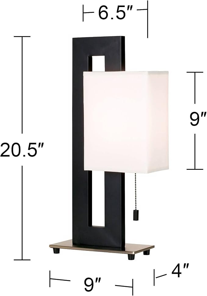 360 Lighting Floating Square 20 1/2" High Small Modern Accent Table Lamps Set - Image 4