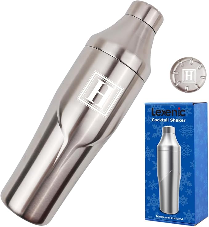 Lexenic 24oz Personalized Double Wall Cocktail Shaker by Lexenic