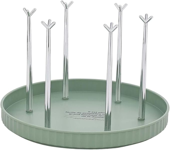 6 Hooks Water Cup Hanger, Cup Storage Rack, Removable Household Stable Creative by IEUDNS