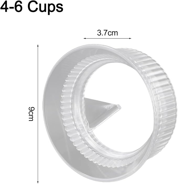Rotary Coffee Dosing Ring for 82mm 90mm Espresso Tamper for Moka Pot, Plastic - Image 3