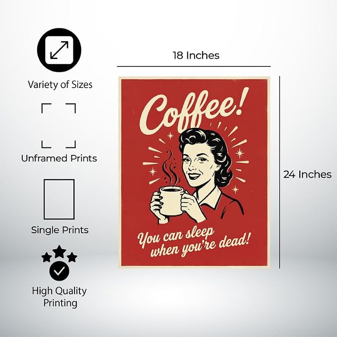 Lawrence Williams Designs Coffee Humor Poster - Image 2