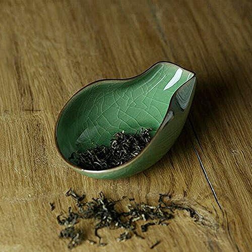Qin Porcelain Cha He Tea Vessel-Coffee Bean Weighing Tray-Ge Yao Plum Green Tea - Image 4