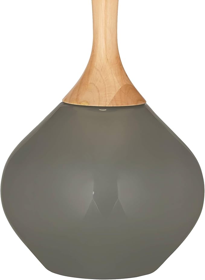 Color + Plus Wexler 31" White Shade Gauntlet Gray Modern Table Lamp - Image 4
