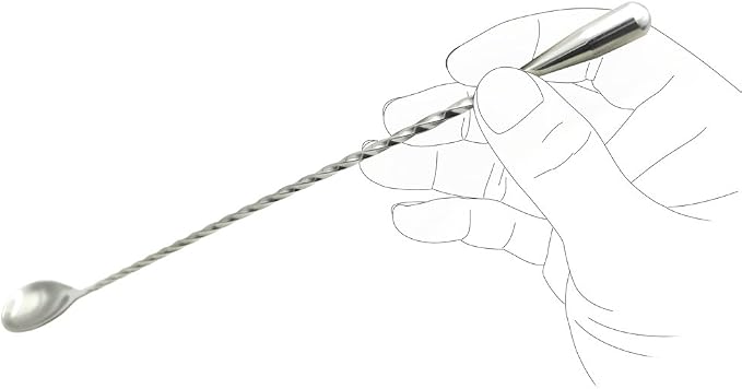 12“ Extra Long Cocktail Mixing Spoon Set Food-Grade 18/8 Stainless Steel - Image 4