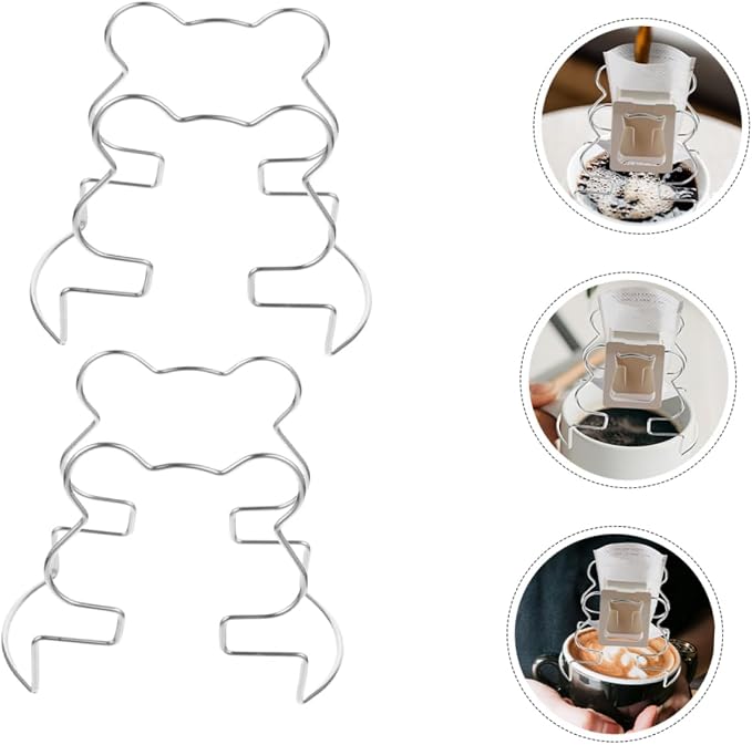 2pcs Stainless Filter Holder Portable Drip Bag Rack - Image 7