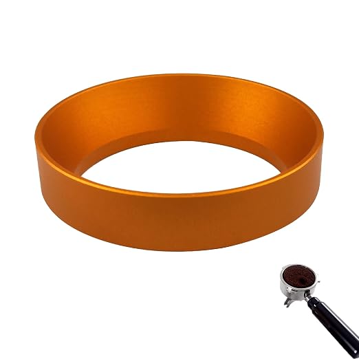 51mm Dosing Funnel, Aluminum Coffee Dosing Ring Espresso Portafilter Funnel by Flylin
