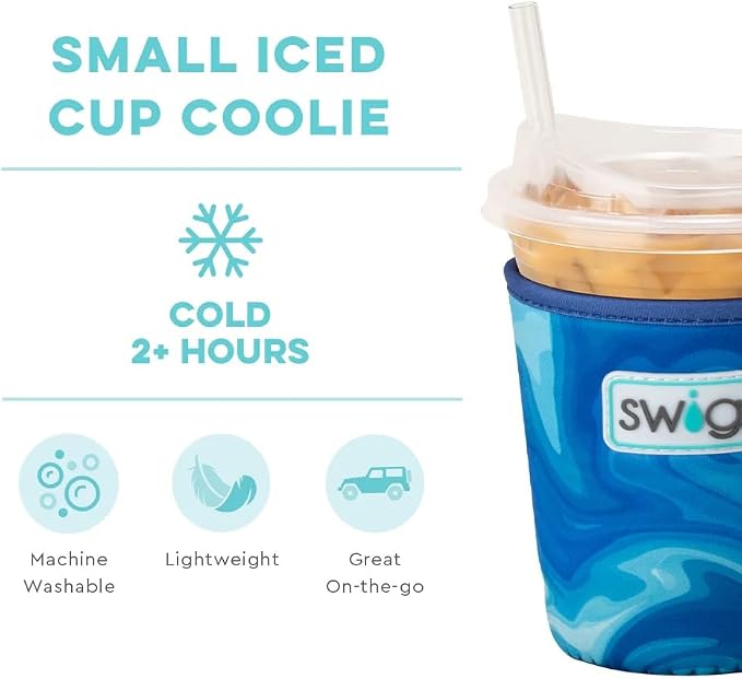 Swig Life Small Iced Cup Coolie, 16-20oz Iced Coffee Cup Insulator Sleeve - Image 4