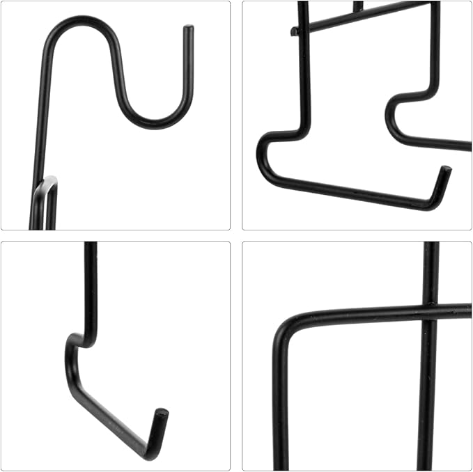 ULTECHNOVO 4-Pack Coffee Cup Holder Stand Black Iron Mug Display Rack Organizer - Image 9
