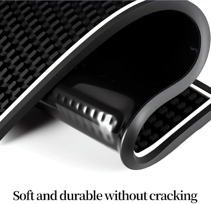 Bar Mats 18"x12" 2 Pack Black, Countertop Coffee Mat - Image 3