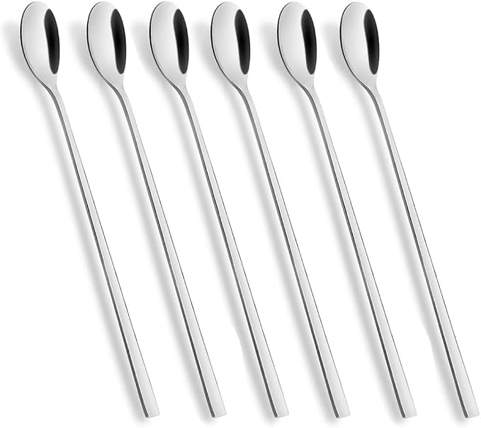 AOOSY Long Handle Spoon, Coffee Stirrers, 9-inch Ice Tea Spoon, Premium 18/10 by AOOSY