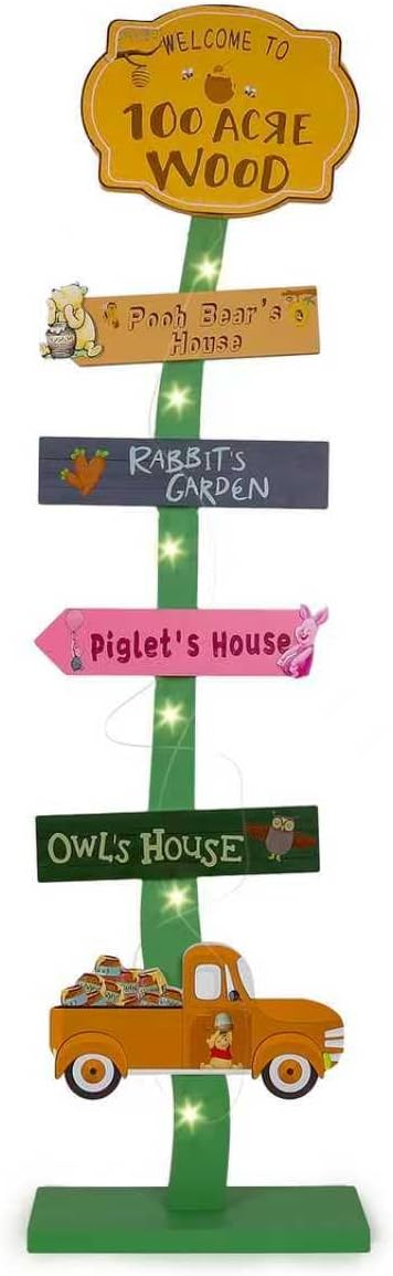 Winnie Baby Shower Decorations | Lighted Wood Baby Shower Standing Signs by Unknown
