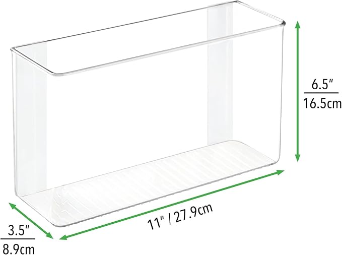 mDesign Plastic Adhesive Mount Storage Organizer Container - Image 5