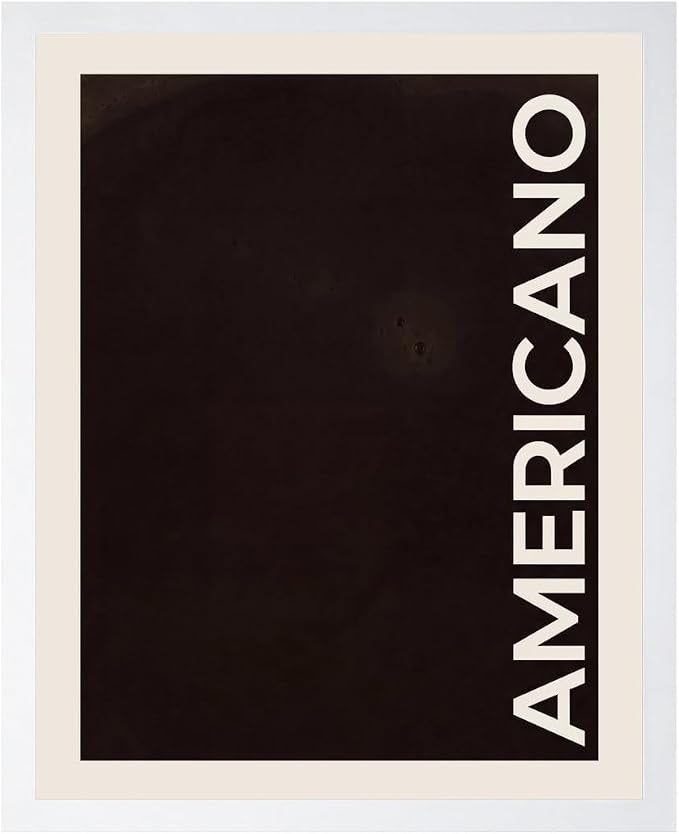 Lawrence Williams Designs Americano Coffee Poster by LawrenceWilliamsDesigns
