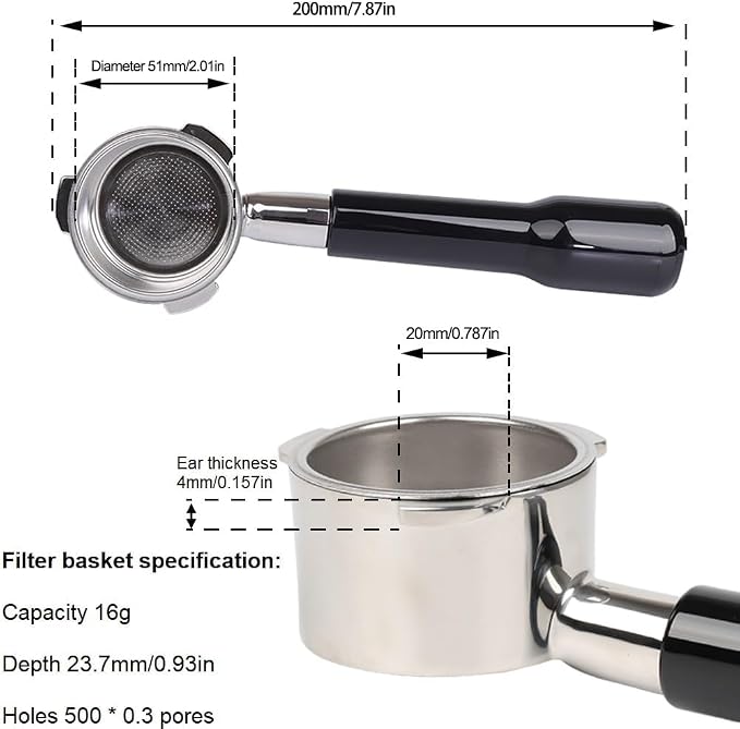 CAPFEI 51mm Bottomless Portafilter Compatible - Image 5
