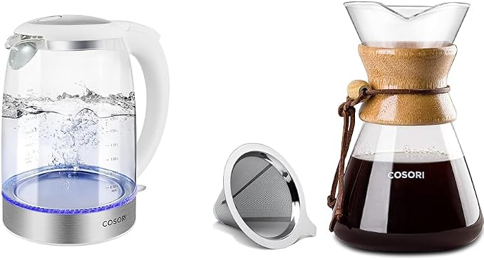 COSORI 1500W Electric Kettle & 8-Cup Pour Over Coffee Maker by Unknown