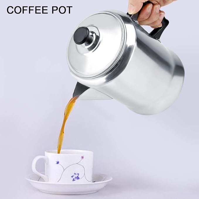 Coffee Maker Pot, Coffee Percolator Coffee Pot, Aluminum Alloy Coffee Maker Pot - Image 3