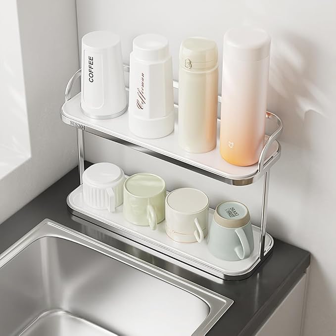 304 Stainless Steel Water Bottle Drying Rack Cup Storage by HZBL-LPHardware