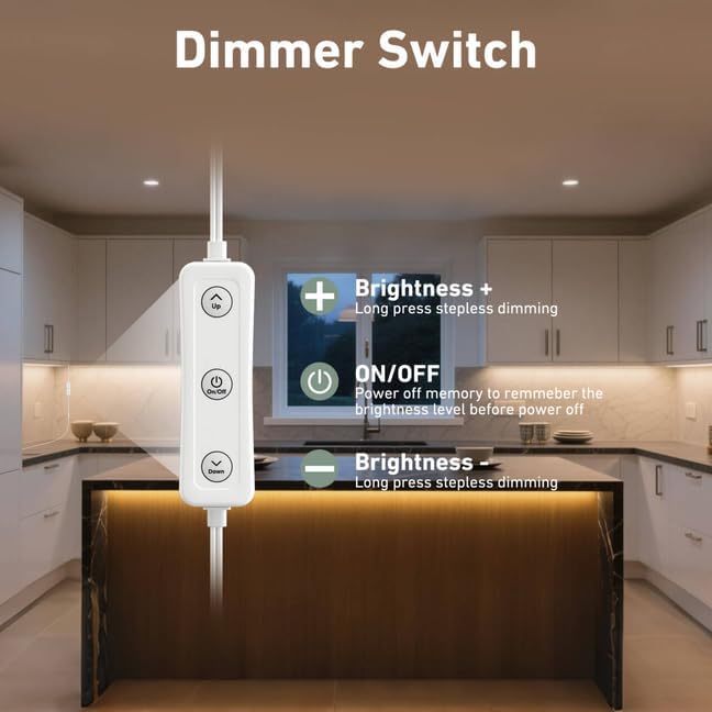 Under Cabinet Lighting Plug in. 6 PCS 12 Inch Likable Low Profile Bright Light - Image 4