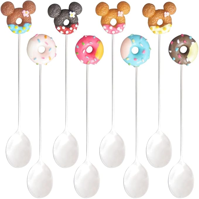 8PCS Stainless Steel Drink Spoon Set-Reusable Teaspoons by JOONOR