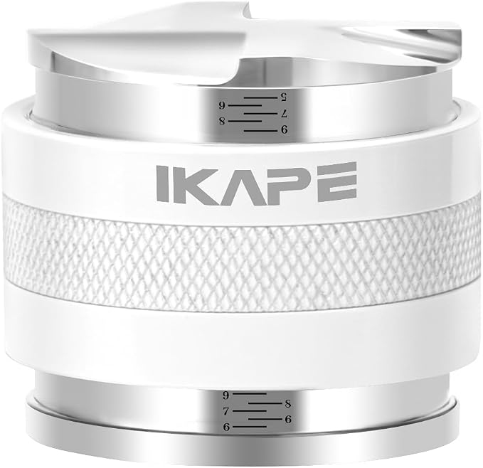 IKAPE Coffee Products, 51mm Coffee Distributor & Hand Tamper, Adjustable Depth by IKAPE