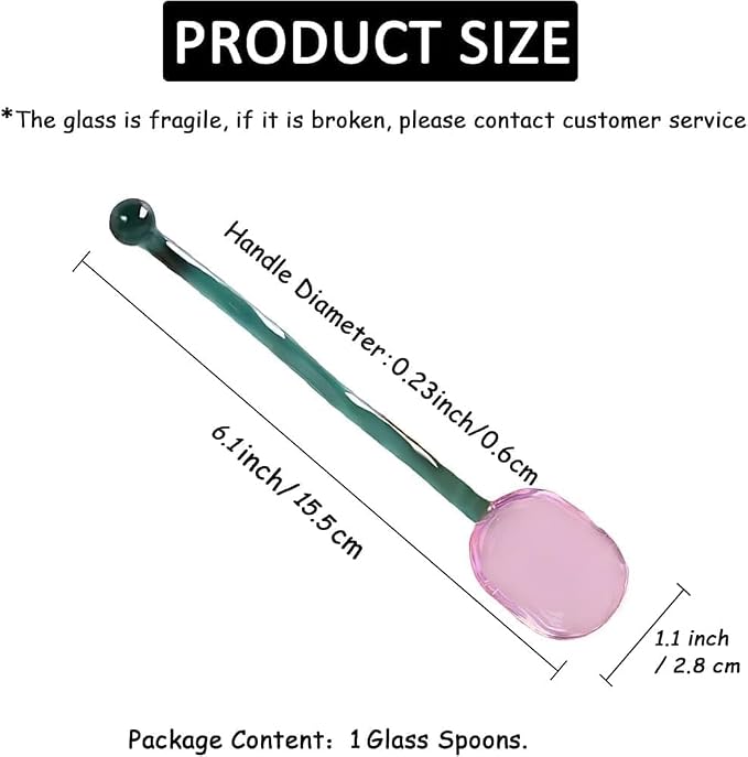 Glass Spoons 5/6 Pieces - Image 6