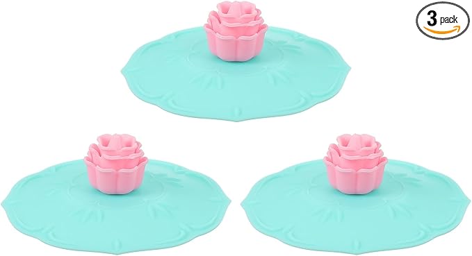 uxcell 3pcs Silicone Cup Lid, Universal Mug Covers by uxcell