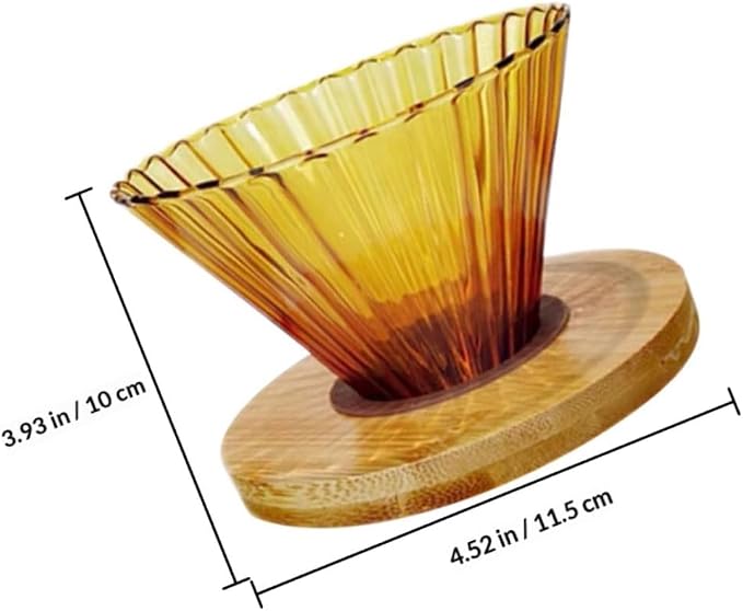 Uonlytech Pour-over Coffee Funnel and Delicate Glass Dripper Set - Image 2