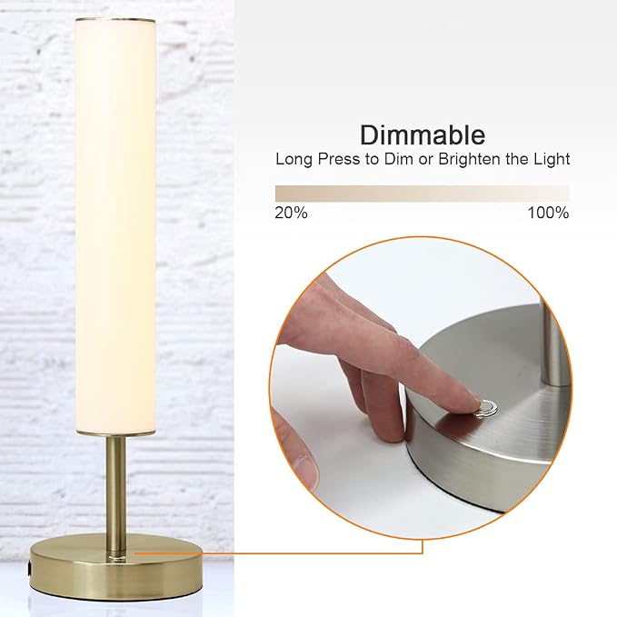 O’Bright Dimmable LED Cylinder Table Lamp - Image 3