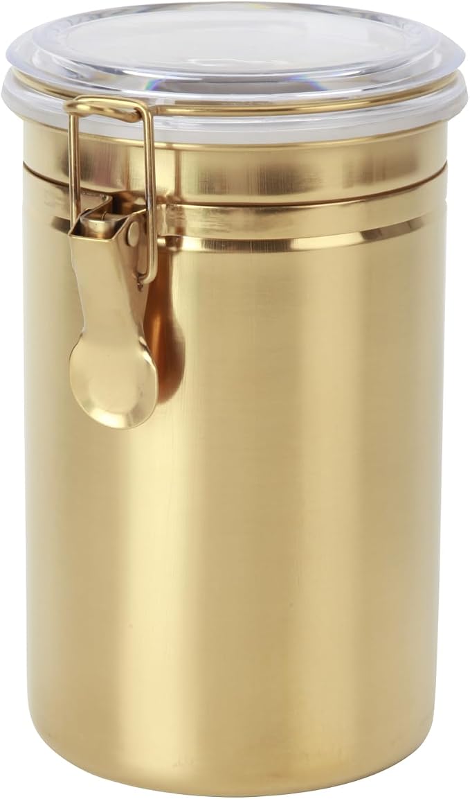 Kitchen Canister 41 oz, Airtight Stainless Steel Kitchen Food Storage Container by blueden