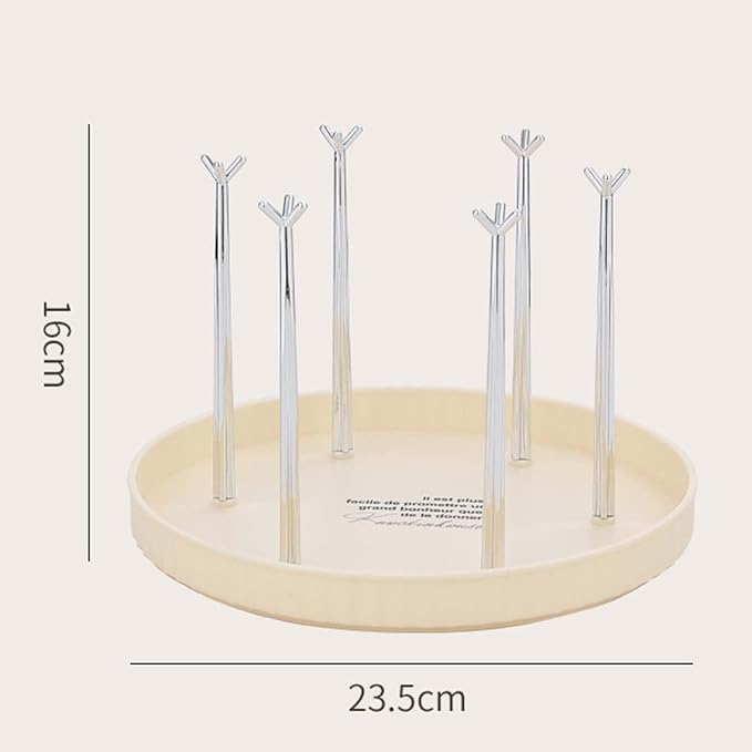 6 Hooks Water Cup Hanger, Cup Storage Rack, Removable Household Stable Creative - Image 3