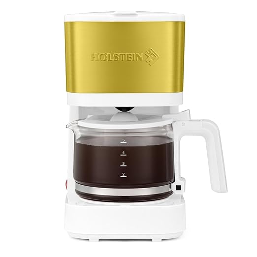 Holstein Housewares 5 Cup Coffee Maker – Compact Drip Coffee Machine by HolsteinHousewares