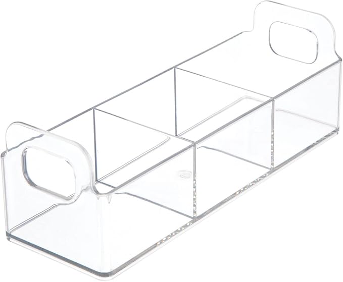 mDesign Plastic Condiment Organizer and Tea Bag Holder - Image 8