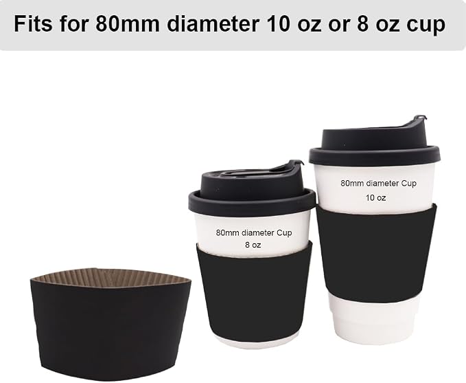 EchoDone 8 oz Disposable Coffee Cup Sleeves - Image 6