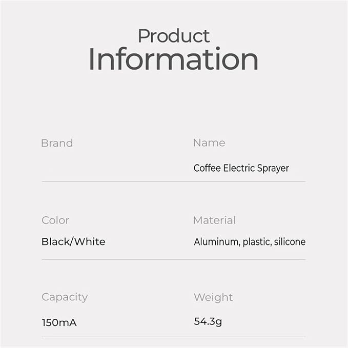 Coffee Scale Coffee Bean Atomizer, 20ml Anti-Static Automatic Spray Bottle - Image 4