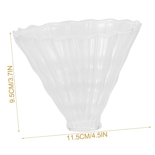 LALAFINA 2pcs Espresso Accessory Glass Dripper Funnel Filters Dripper Filter - Image 7