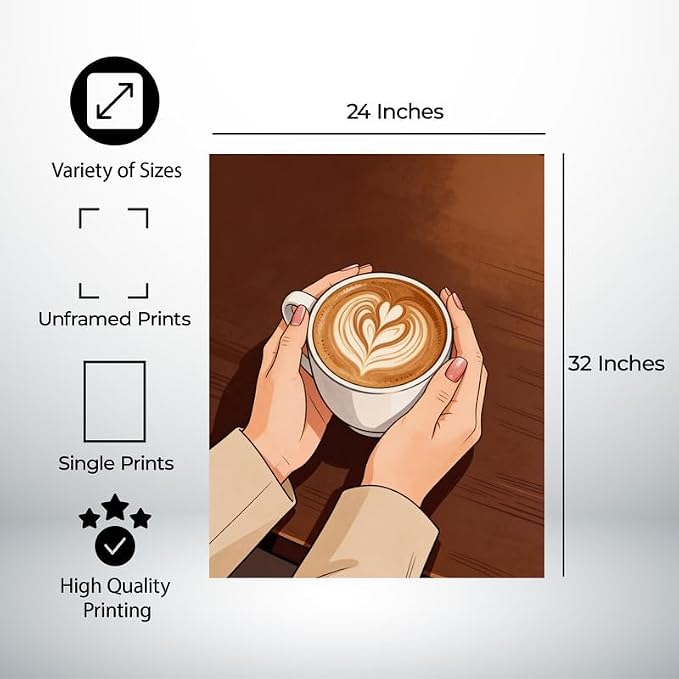 Lawrence Williams Designs Latte Art Coffee Poster - Image 2