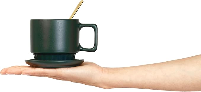 Coffee Mug Set of 4-11.5 Oz Porcelain Stackable Coffee Mugs - Image 2