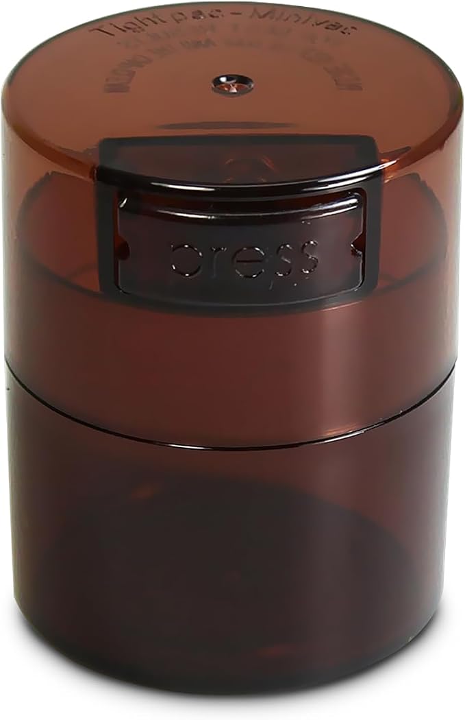 TIGHTPAC MINIVAC Portable Vacuum Seal Airtight Container – Keeps Coffee Beans by Tightpac+America+Inc.