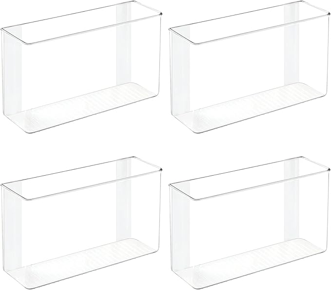 mDesign Plastic Adhesive Mount Storage Organizer Container - Image 6