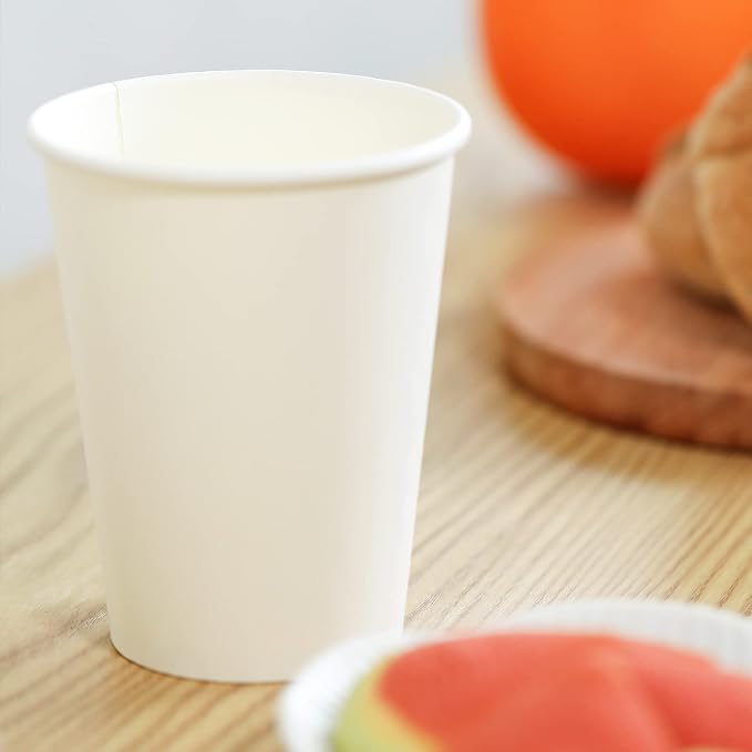 RACETOP Hot Paper Coffee Cups 12 oz, Disposable Coffee Cups 12 oz, Upgraded - Image 3