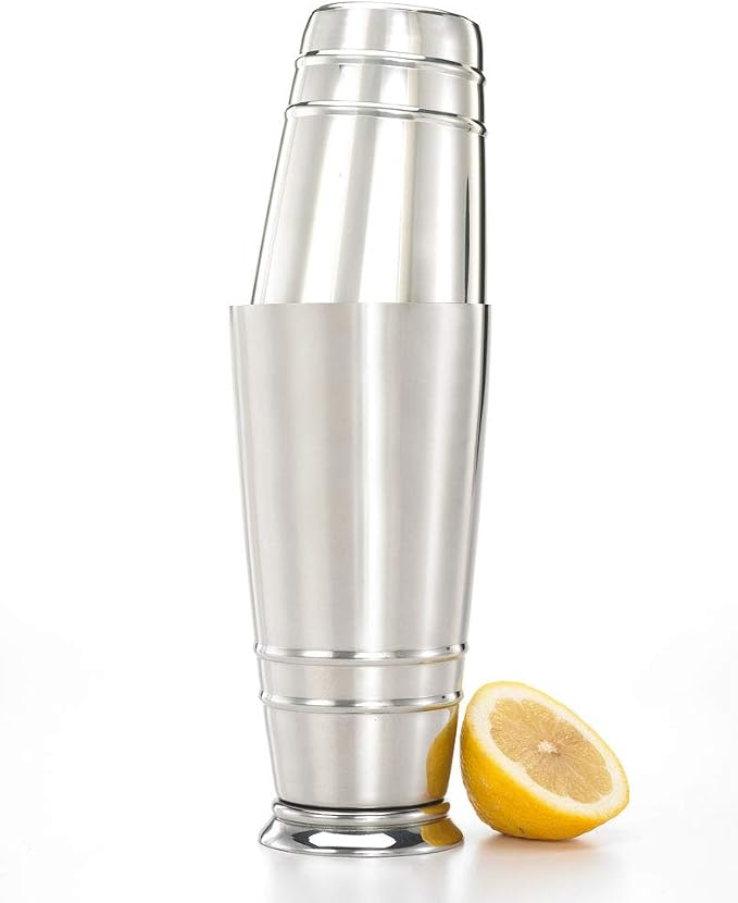 Barfly Cocktail Tin, Stainless Steel w/embossed ribs - Image 4