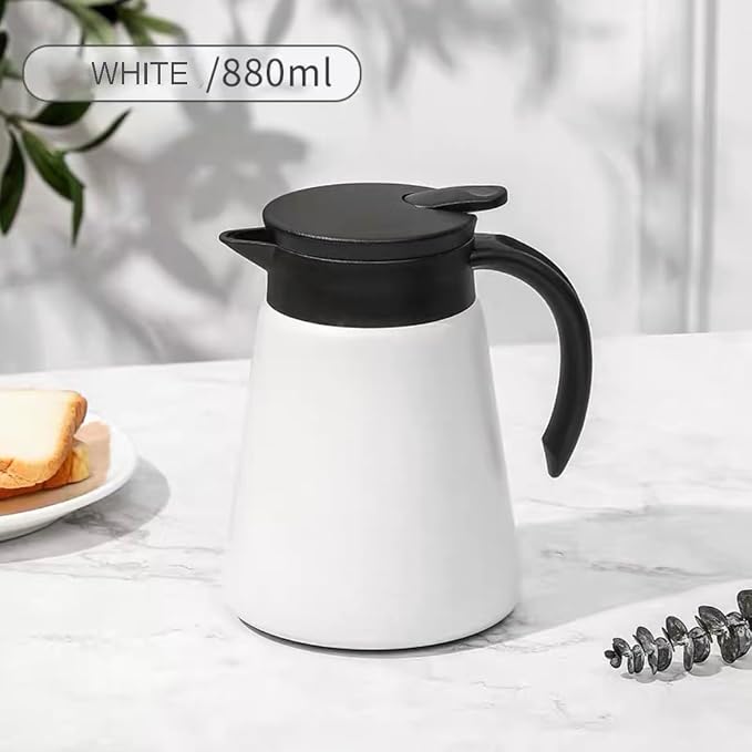 Mini Stainless Steel Thermal Carafe Coffee, 30 oz Tea Pot Double Wall Vacuum - Image 6