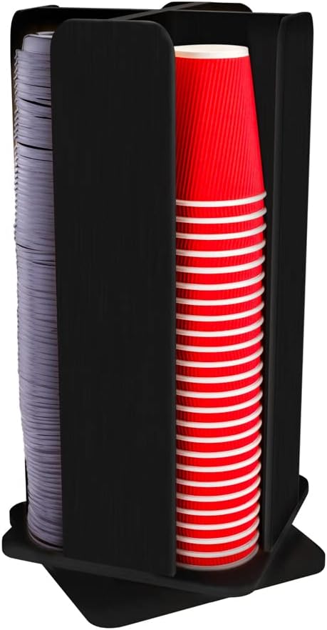 Restaurantware Restpresso 9 x 18 Inch Coffee Cup and Lid Organizer 1 Revolving by Restaurantware