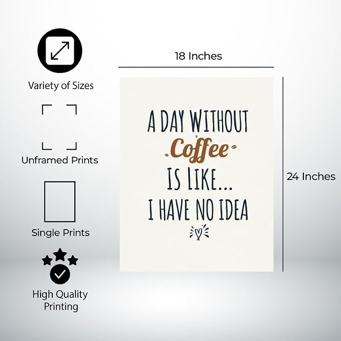 Lawrence Williams Designs A Day Without Coffee Poster - Image 2